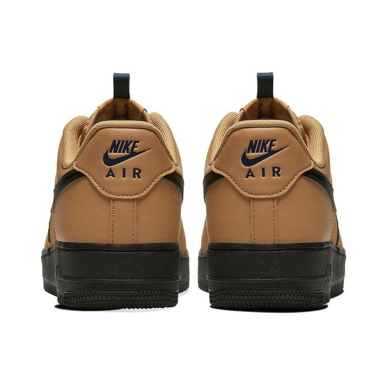 Nike Черные кроссовки унисекс Air Force 1 Low Wheat Tan Midnight-Navy BQ4326-700