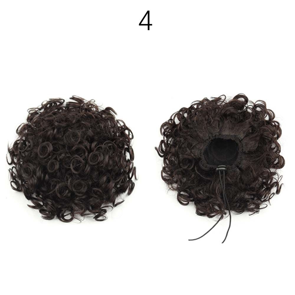 LISI HAIR Грязные пучки волос Кусок парика Эластичный шнурок Свободный большой вьющийся пучок 60 г Синтетический короткий светлый хвост Наращивание хвоста Для женщин Вечеринка Повседневные