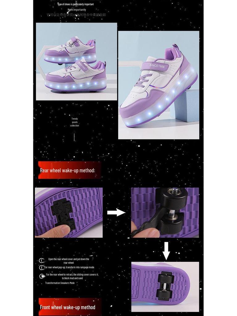 Детские роликовые кроссовки на четырех колесах 2024 года – Плоские ролики для мальчиков и девочек Hot Wheels