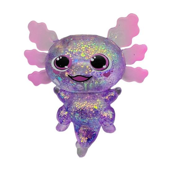 Прозрачная блестящая игрушка-саламандра для снятия стресса, мультяшная саламандра, сенсорная