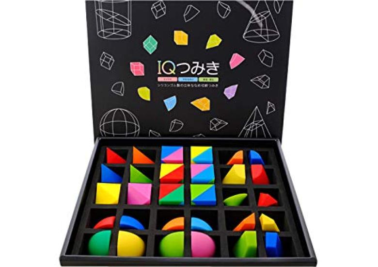 IQ Tsumiki Sticky Building Blocks, Useful for Entrance Exams and Junior High School Safe, Magnetic-Free Educational Toy for Right-Brain Development.