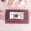 Miniature Dollhouses Rug With Traditional Turkish Pattern Furnishing Carpet Decorative Accessory for Craft Model Project