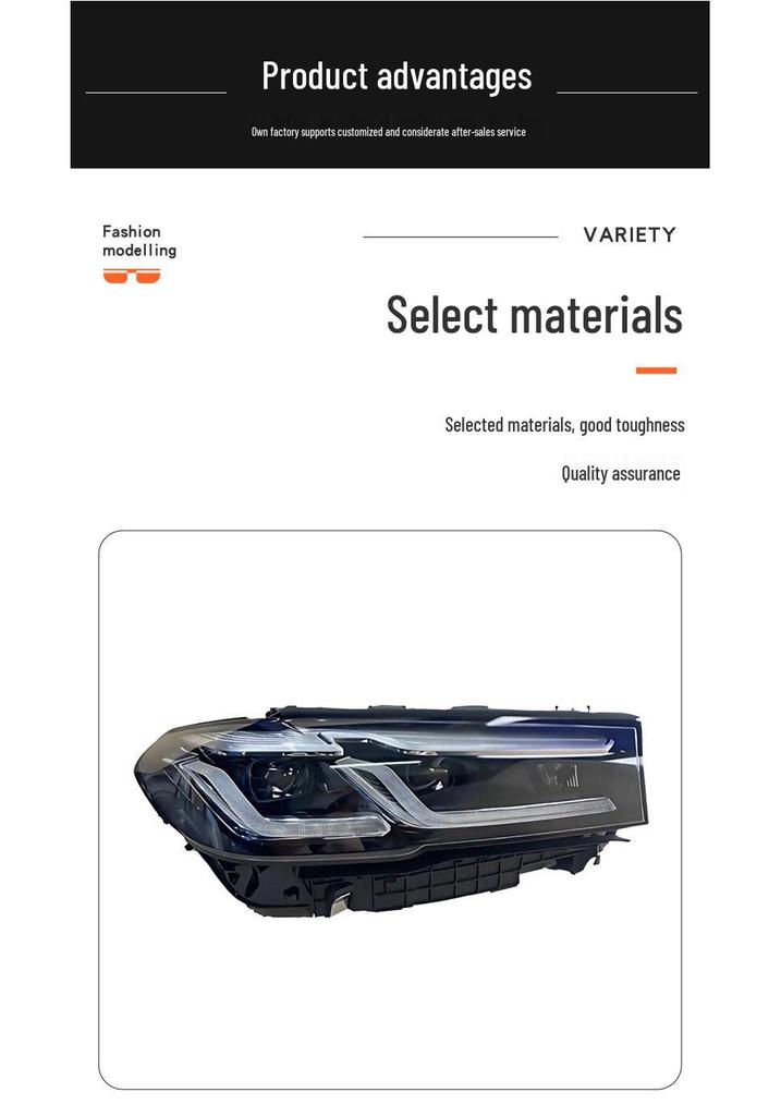 Совместимая светодиодная фара для BMW G30/G38 21-23: Номера деталей 63119479273/4
