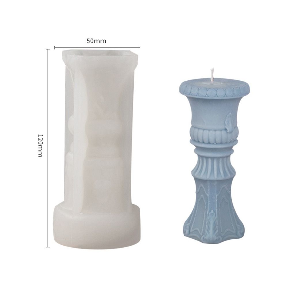 Принадлежности Инструменты для лепки из глины ручной работы Силиконовая римская колонна 3D-арт Восковая форма Форма для торта из смолы Форма для свечи