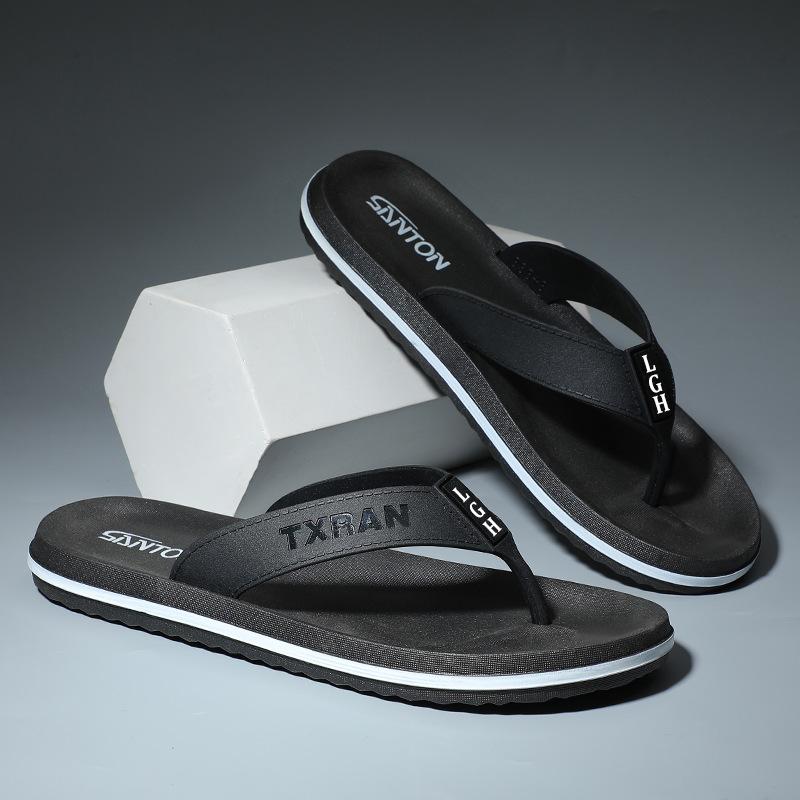 Мужские шлепанцы, летние уличные нескользящие мужские тапочки, пляжные шлепанцы, сандалии