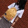Drawstring Backpack Female Korean Small Backpack Male Student Schoolbag Canvas Bundle Pocket Ins Leisure Travel Bag