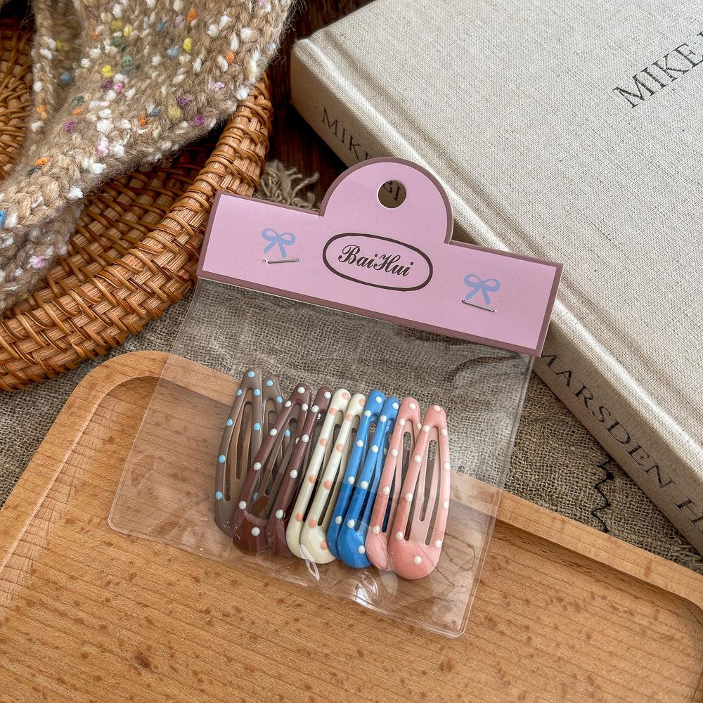 10 шт. новые корейские заколки для волос для девочек, цвет чая с молоком, заколки принцессы с челкой, боковой зажим, аксессуары для волос для маленьких девочек