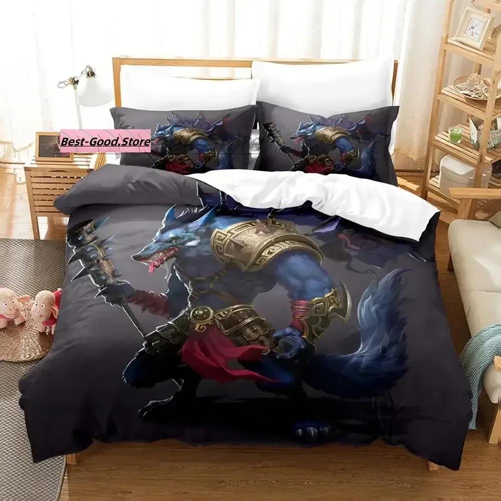 Постельное белье Вампир Односпальное Двуспальное Full Queen King-Size Размеры Размеры Комплект постельного белья Взрослый Детская Спальня Пододеяльник Комплекты 3D Печать Аниме Оборотень
