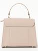 BEAMS LIFE STORE by BEAMS Leather Flap Bag, Women's, Beige, One Size