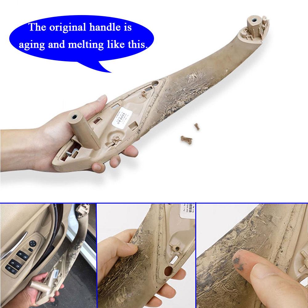 Автомобильные аксессуары, внутренняя дверь, черный, бежевый, левый и правый, сменная накладка на ручке для BMW M3 M4 F30 F34 F36 F32 F33