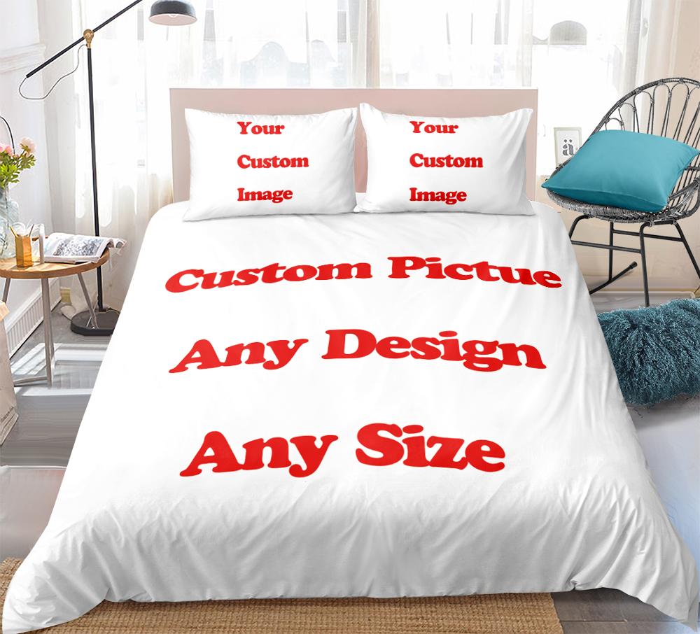 Couple Bedding Set 3D Duvet Cover Set Single Double Twin Full Size Teens Adults Bedclothes Soft Polyester Bed Linen For Baby