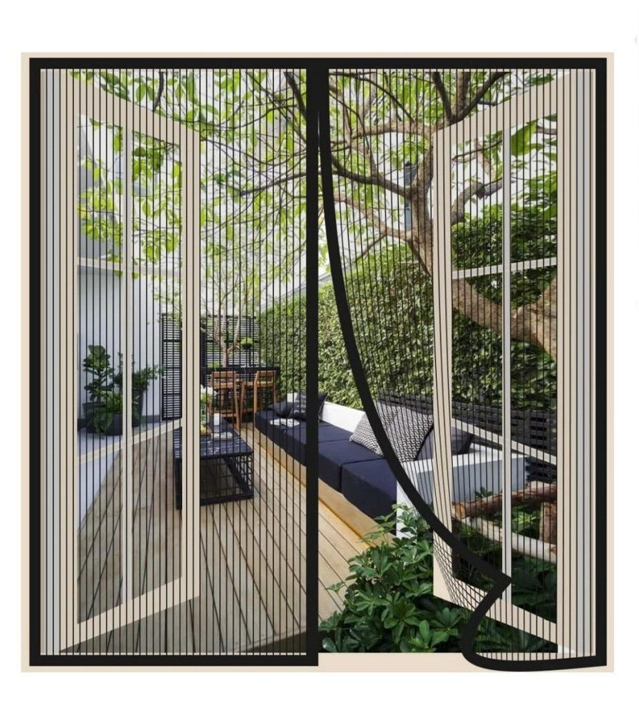 Магнитный экран для двери, сетчатый экран, магниты, занавеска, полосатая магнитная противомоскитная сетка, оконная магнитная присоска