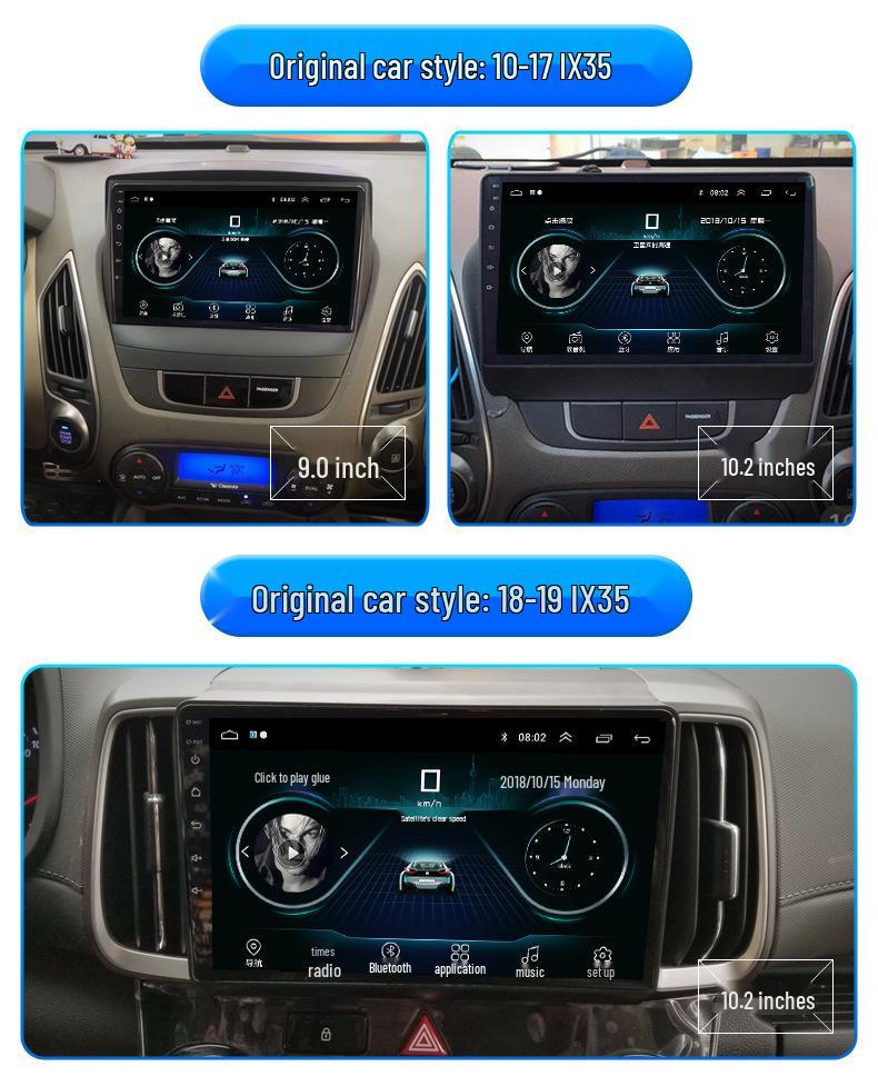 IX35 Android Smart Central Control с большим экраном и камерой заднего вида для моделей 2011-2020 годов