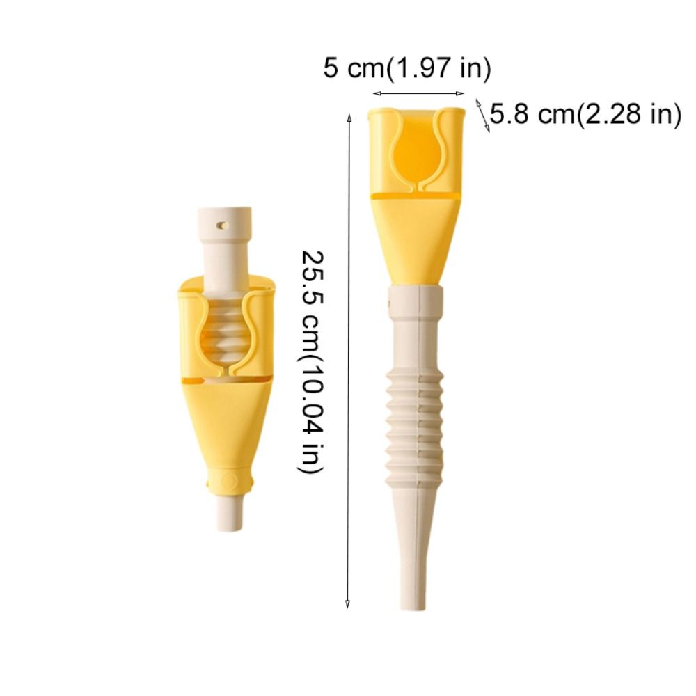 2PCS Wide-mouth Extendable Kitchen Funnel Telescopic Hose Sauce Dispensing Funnel Home