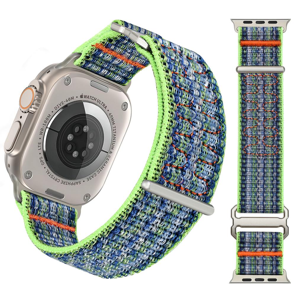 Ремешки для Apple Watch ultra 2 ремешок 49мм 46мм 42мм 44мм 40мм 45мм 41мм 38мм спортивный Нейлоновый браслет IWatch Серия 10 9 8 7 6 5 3 SE