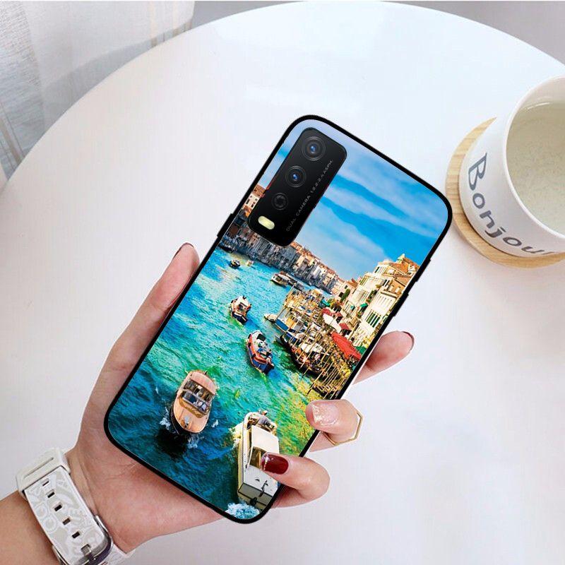 Италия Красота Венеция Город Телефон Чехол Для vivo Y31 Y30 Y33S Y11S Y12S Y17 Y20S Y21 Y21S Y1S Y53S Y15 Y19 Y91C V23 5G Чехлы coque