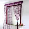 Solid Color Door Curtain Room Divider Tassel Curtain Retro Love Heart String Curtain  Home Decor