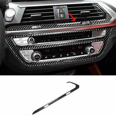 For BMW X3 G01 X4 2018- Real Carbon Fiber Middle Air Outlet Vent Cover Trim