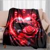 1PC Custom Name Love Romance Flannel blankets Patterns Throw Blanket All-Season Soft Gift for Couch, Bed, Camping gifts