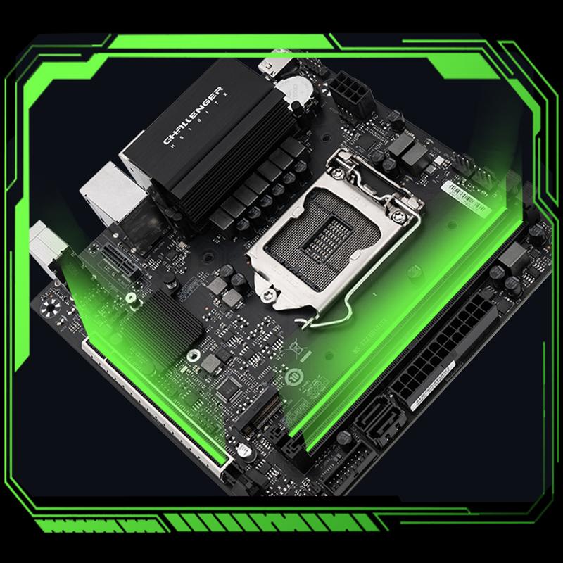 MAXSUN Полностью новая материнская плата Challenger H510ITX Intel 10 11 LGA1200 DDR4 со слотами памяти Rams M.2 SATA3.0 материнская плата для настольных компьютеров