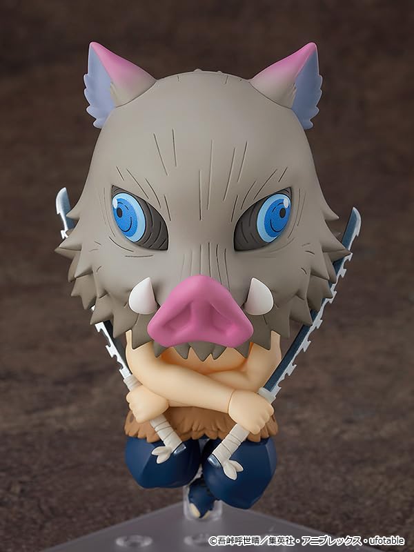 Good Smile Company Nendoroid Demon Slayer Kimetsu no Yaiba Hashibira Inosuke Plastic Painted Movable Figure Non-scale (Second Re-release)