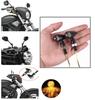 Beatus Micro LED Turn Signal, Screw Diameter, M8, Motorcycle, General Purpose, 2 Lines, Set