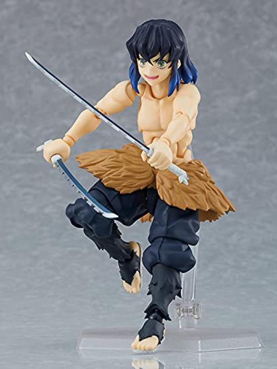 Max Factory Figma Demon Kimetsu no Yaiba Inosuke Tsukihira Раскрашенная подвижная фигурка Slayer Regular Edition Немасштабируемая АБС и ПВХ