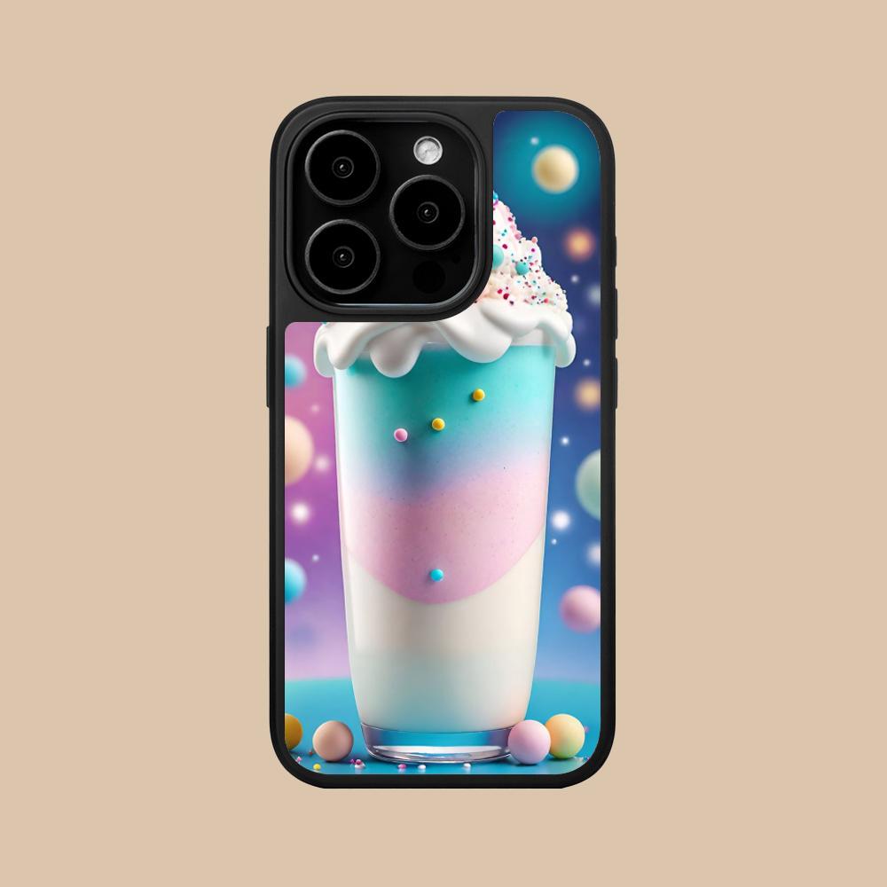 Чехол для мобильного телефона Молочный коктейль Мороженое для iPhone 17 16 15 14 13 12 11 Air Pro Max Plus Матовая поверхность Цветная крышка Роскошный Красивый