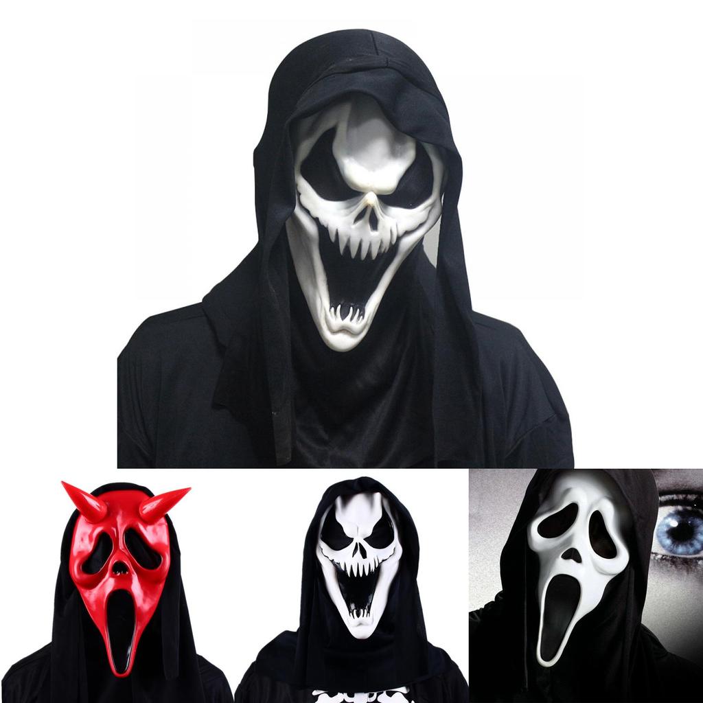 Get Ready To Haunt With Our Ghost Face Dress Party Decor Accessory Made With Soft Polyester Fabric