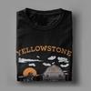 Men Yellowstone Montana USA Dutton Ranch Vintage T Shirts  100% Cotton Tops Novelty Short Sleeve Crewneck Tees Printed T-Shirts