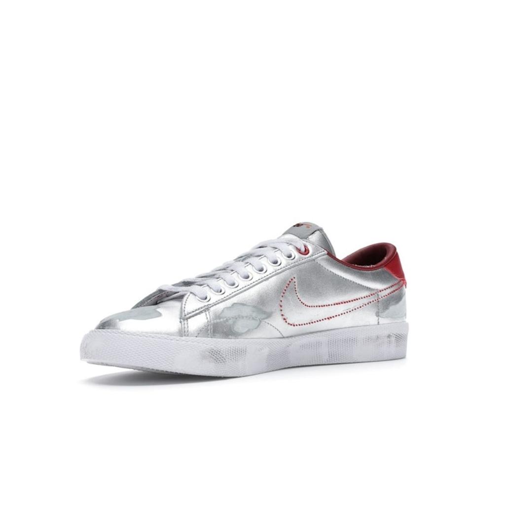 Nike Clot x Tennis Classic AC TZ Museum Edition Unisex Sneakers Silver Metallic-Silver White 515019-001