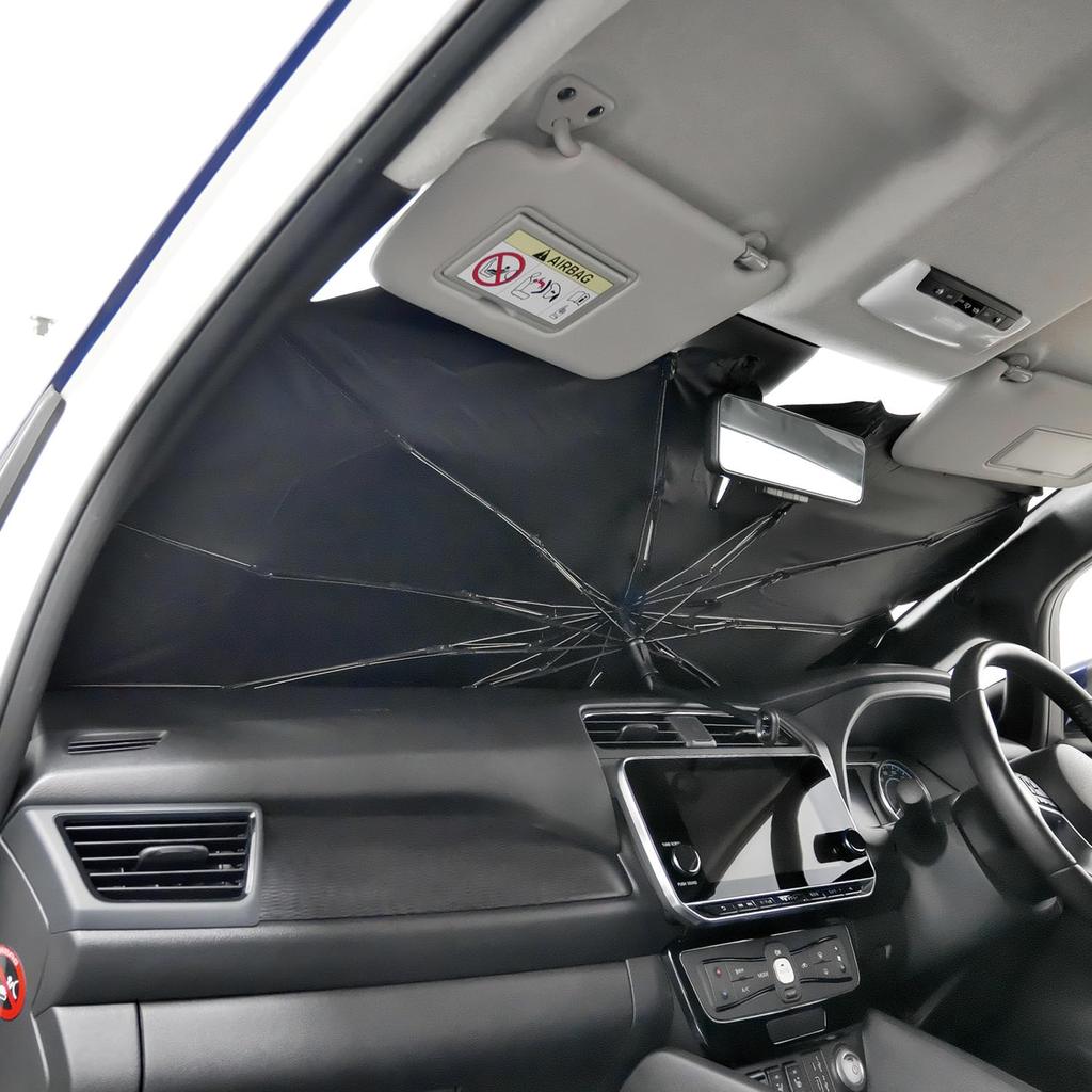 BONFORM Easy Shade II 1450 X 850 Umbrella-Shaped Sunshade, Large, Size Mm, Color Silver, 7608-08SI