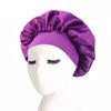 Soft Silk Hair Bonnet With Wide Band Comfortable Night Sleep Hat Hair Loss Cap