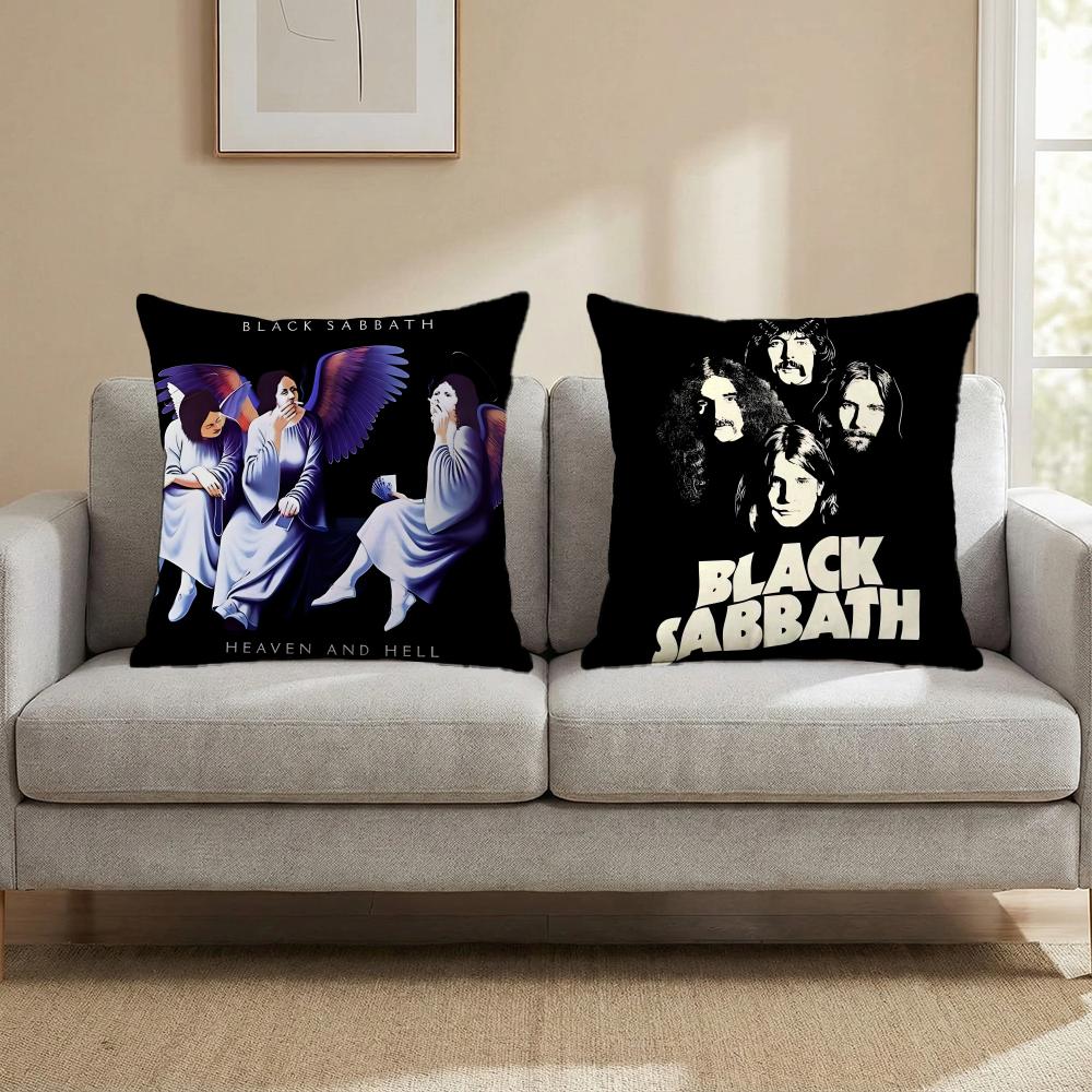 Полоса B-Black S-Sabbath Наволочка-подушка для разных случаев для дома и автомобиля - Двусторонняя, Мягкая и прочная для повседневного использования