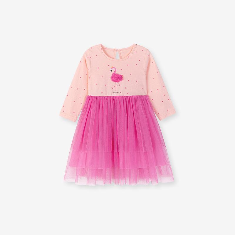 Girls' Dress Autumn New All Cotton Mesh Children's Skirt European and American Fashion Children's Princess Skirt