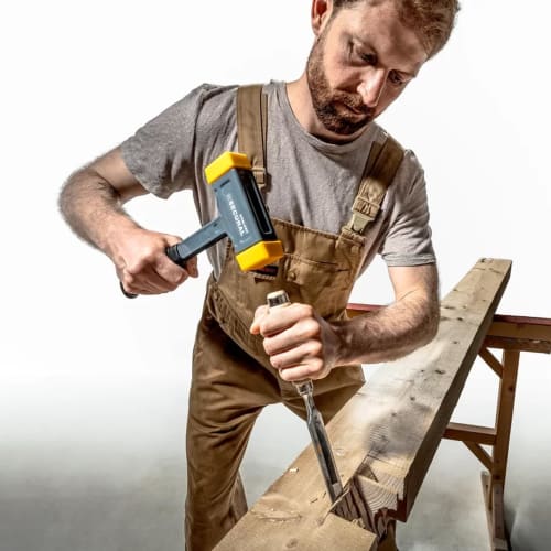 Rohmheld Halder Co., Ltd. HALDER Secular Hammer, Polyurethane (Yellow), Head Diameter 35x45mm, 3380.045