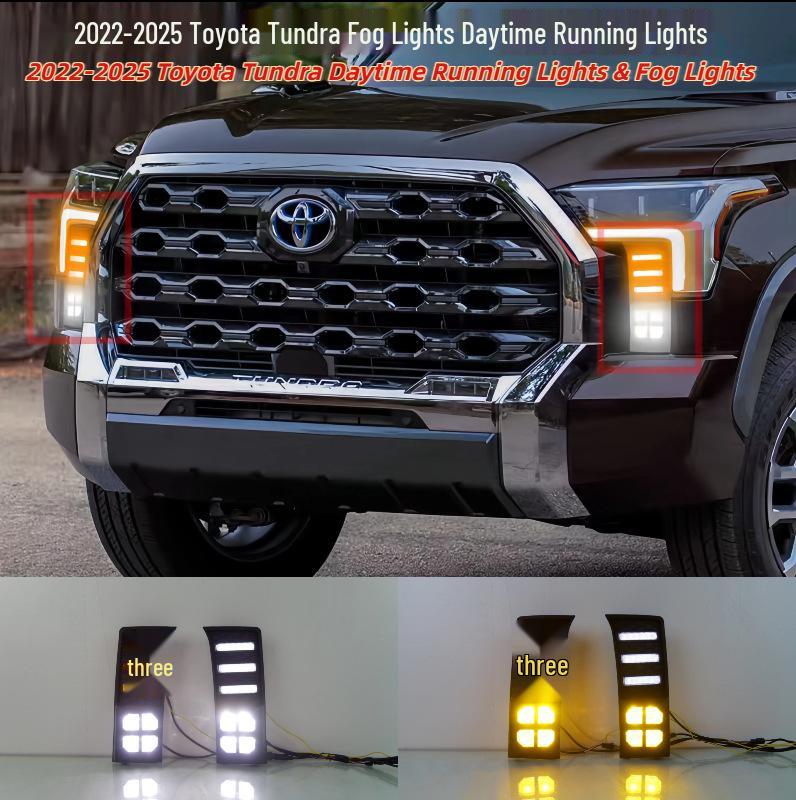 Накладки на фары и ДХО 2022-2025 Toyota Tundra