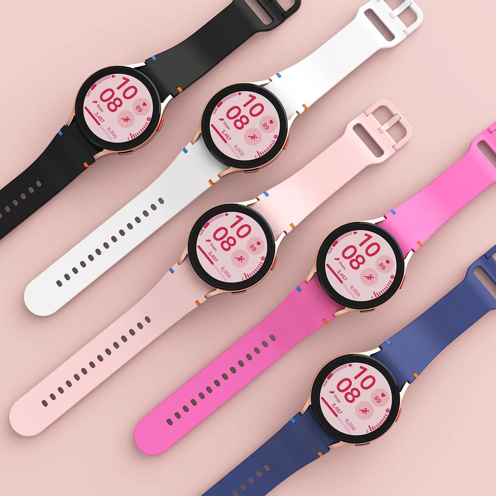 Классический НОВЫЙ силиконовый ремешок для Samsung Galaxy Watch 7 6 5 4 40 мм 44 мм 5Pro 45 мм спортивный браслет для Galaxy Watch 6 Classic 43 мм 47 мм Band