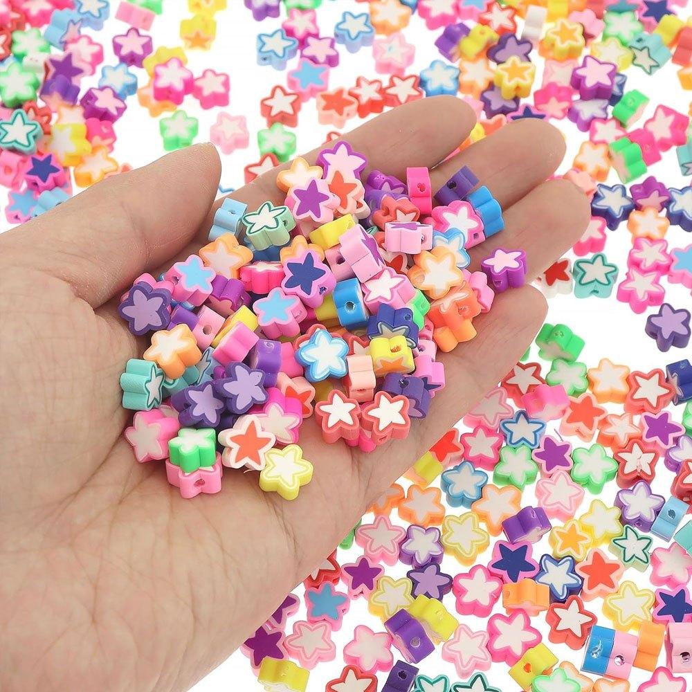 50/100/200 полимерный клей, свободные бусины в форме Сатурна, симпатичные разноцветные бусины, заколки для волос своими руками, ожерелья, браслеты, серьги-украшения