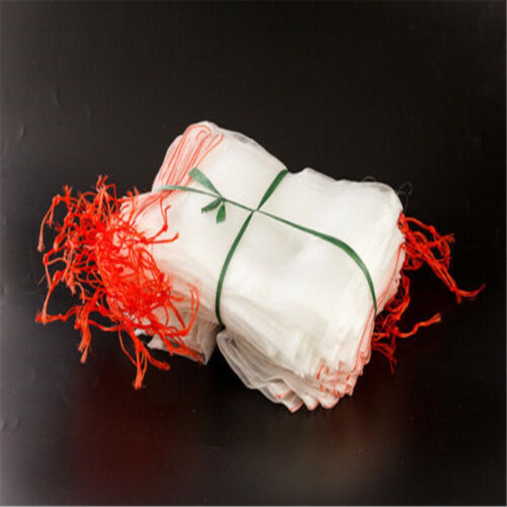 50pcs Garden Plant Fruit Protection Drawstring Repellent Net Bag For Insects Pests Birds