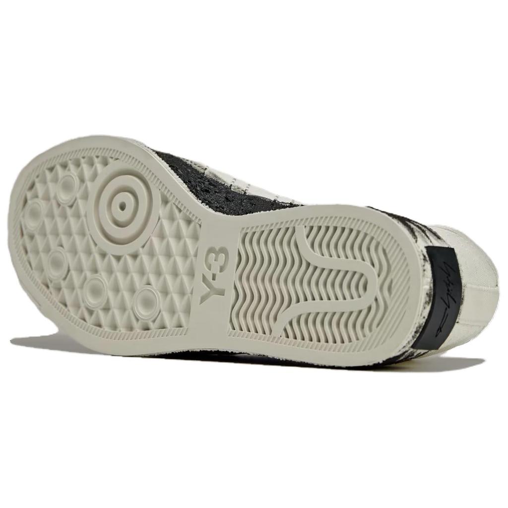 Adidas Y-3 Nizza Low Talc Black Unisex Sneakers Cream JQ2455