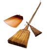 Palm Broom Dustpan 3 Piece Set Palm 7 Beads Long Handle Broom Palm 3 Beads Koshinbashi Persimmon Shibu Harimi Made In Japan Japanese Style Dustpan
