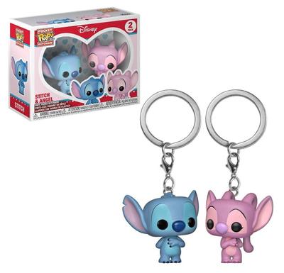 Лило и Стич брелки комплект брелок-фигурок Funko Lilo & Stitch Стич и Ангел Stitch & Angel Disney 2 брелки