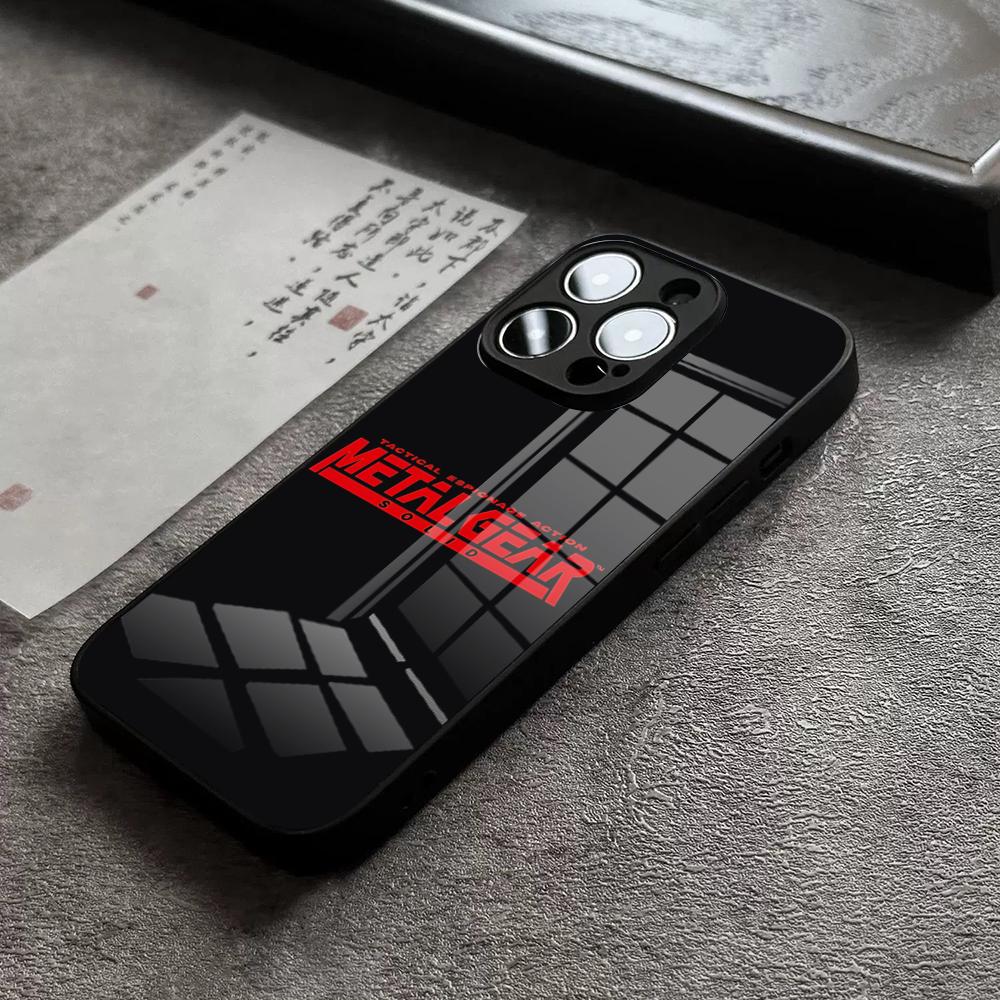 Чехол для телефона Metal Gear Solid для iPhone 16 Pro Max 15 Plus 14 Pro 12 11 13 Mini X XR XS Max 8 7 Plus SE Стеклянная крышка