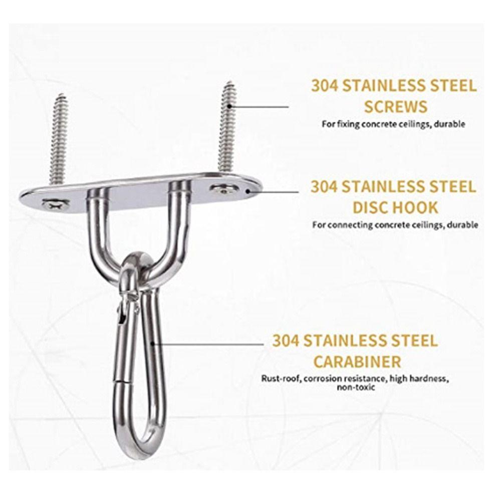 1/5шт. Кольцо Гаражная Стена U Рым-болт Монтажная Пластина Рым-болт U-образные Крюки Нержавеющая Сталь Карабин