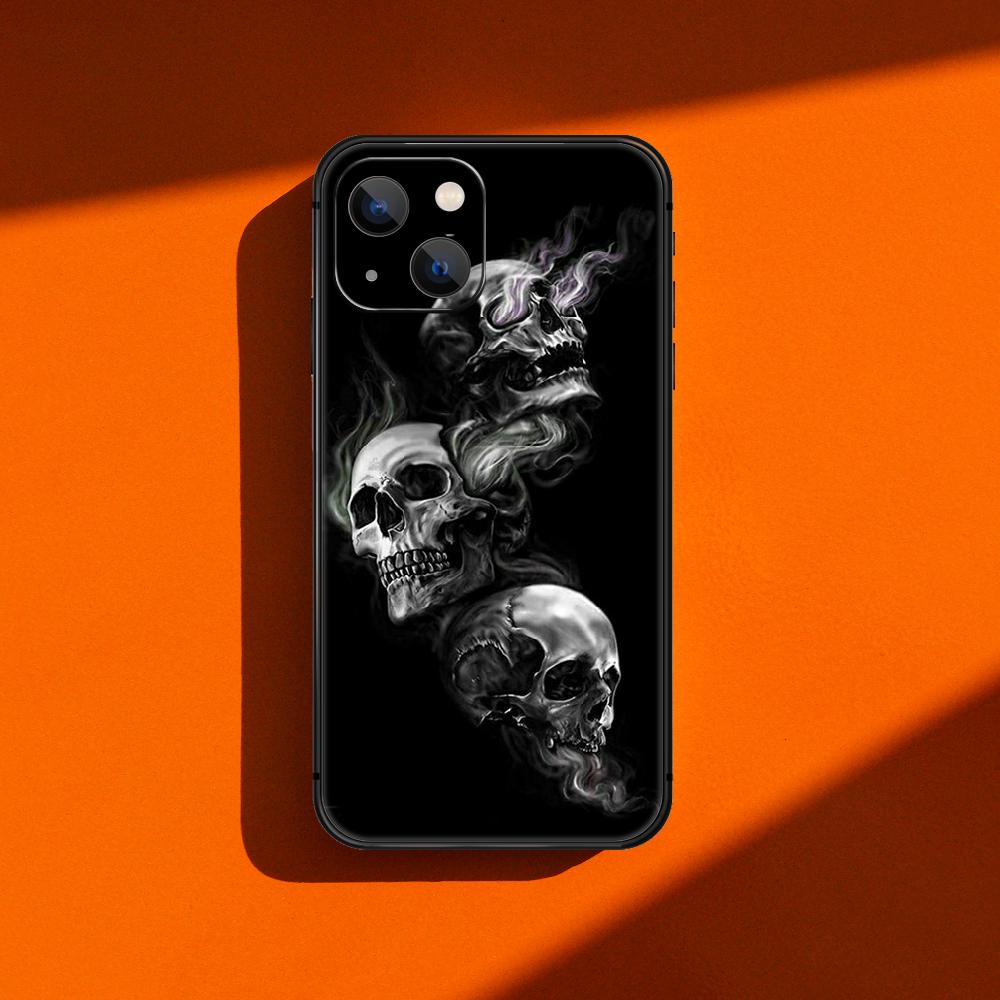 Модный арт-чехол для телефона с изображением черепа ужасов для iPhone Samsung Galaxy Redmi Xiaomi Oppo OnePlus Note SA 7 8 9 10 11 12 13 14 20 21 22 23 53 54 Pro Max Ultra
