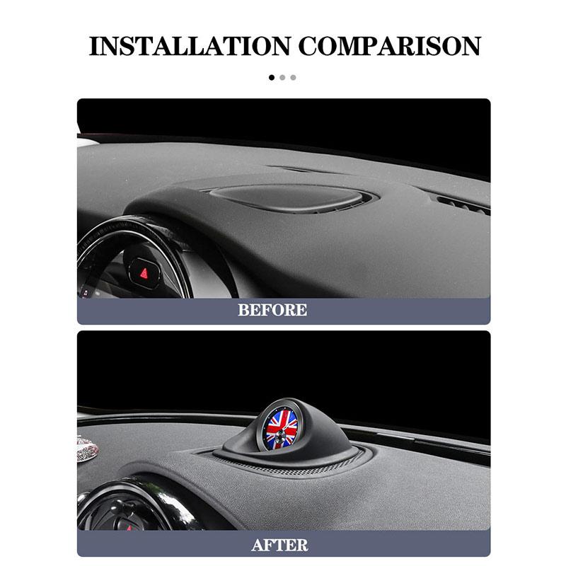 BLG1 Car Clock Ornament For Mini Cooper One S F54 F55 F56 F57 For JCW Dashboard Interior Watch Cover Auto Accessories Decoration