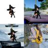 Car Decoration Witch Acrylic Halloween Pendant Cartoon Motif Vehicle Interior