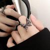 Luxury Black Butterfly Index Ring for Women – Fashionable, Niche Design, Personalized Gift for Girlfriends