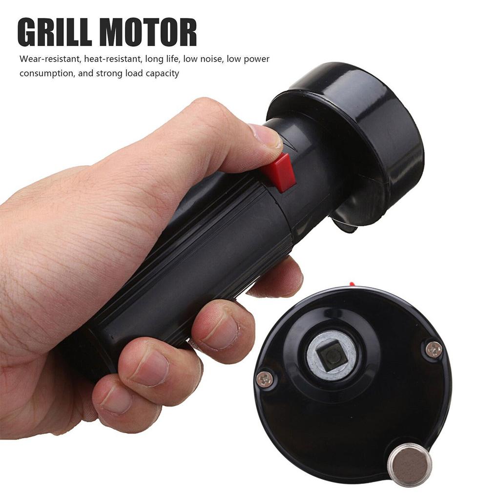 BBQ Rotisserie Grill Chicken Roaster Rod Spit Barbecue Electric Motor Meat Skewer Tool Outdoor BBQ Rack Kitchen Accessories